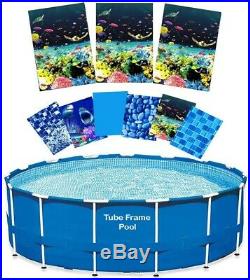 Brand New 24' Turtle Bay Tube Frame Pool Liner Replacement Re-Lining Kit