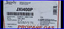 Brand New In Box Jandy JXI400P ProSeries JXi Gas Pool Heater 400K BTU Propane