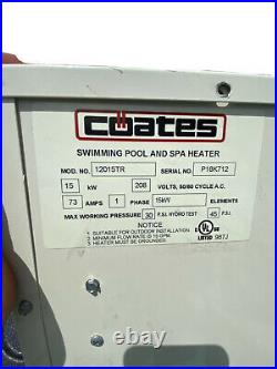 Coates Pool and Spa Heater Model 12415TR 15KW