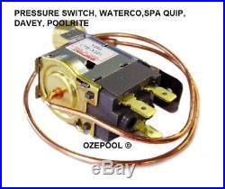 Davey, Waterco, Poolrite, ONGA Spa heater water pressure switch, as picture