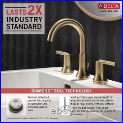 Delta Trinsic 8 in. Widespread 2-Handle Bathroom Faucet w Metal Drain Assembly
