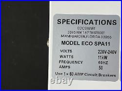EcoSmart Smart Spa 11kW Tankless Electric Spa Heater White New Open Box