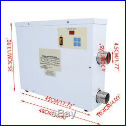 Electric Hot Water Heater 15KW 220V Swimming Pool Thermostat SPA Tub Heater