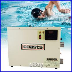 Electric Swimming Pool Thermostat SPA Hot Tub Water Heater 9KW 220V 240V 380V