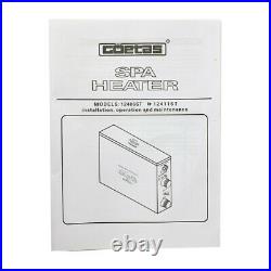 Electric Swimming Pool Water Heater Thermostat Hot Tub SPA 11KW 380V