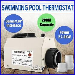 Electric Water Heater 3KW Swimming Pool SPA Hot Tub Heater Thermostat New