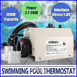 Electric Water Heater Thermostat 3KW Swimming Pool & Bath SPA Hot Tub 50/60Hz