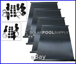 FAFCO SunSaver Solar Pool Heater Panel DIY Kit (4) 4'x12' 192 Square Feet