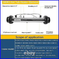 For Balboa 58083 Hot Tub Heater Element 25-175-1010 VS M7 Spa Heater Assembly