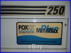 Fox Minimax Plus 250 Pool Heater with hookups (Uses LP Gas)