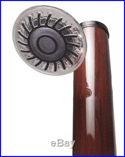GAME 4379 Wood-Grain Outdoor Solar Shower withLED Light Up Shower Head