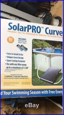 GAME SolarPRO Curve Solar Pool Heater for In Ground and Above Ground Pools
