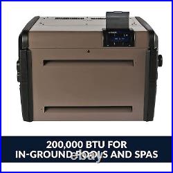 H Series 200,000 BTU Natural Gas In Ground Pool & Spa Heater (For Parts)