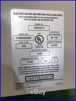 Hayward CSPAXI11 11 Kilowatt Electric Spa Pool Heater Tested Working Mint Cond