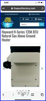 Hayward H Series Natural Gas Pool Heater 135k BTU BRAND NEW OPEN BOX