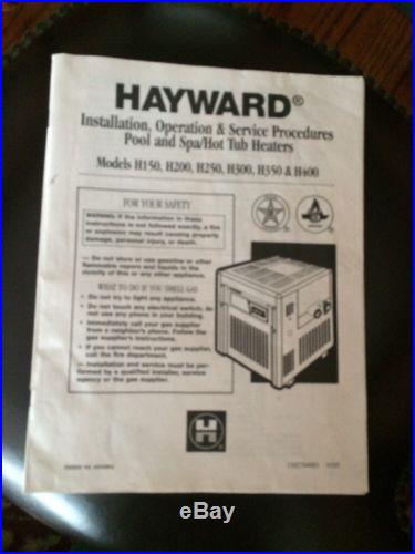 Hayward H Series Pool Heater H400 Propane