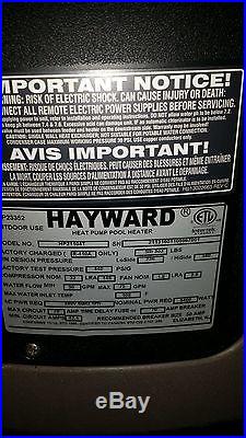 Hayward HeatPro hp21104 swimming pool electric heat pump HP21104T 110K BTU