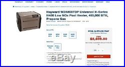 Hayward Universal Heater H400FDP 400K BTU Propane Gas GOOD CONDITION