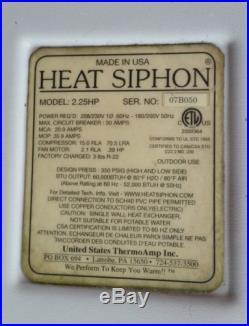 Heat siphon pool heater