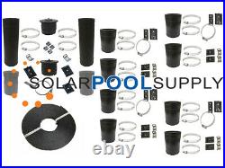 High-Performance Solar Pool Heater DIY System Kit (4-4x10 / 2 I. D. Header)