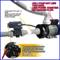 Hot Tub Heater Adjustable Thermostate 110V LX H20-RS1 For Standard Double Tub
