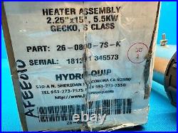 HydroQuip S-Class Gecko 5.5KW 240V Single Phase Heater Assembly 26-0800-7S-K