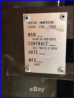 Immersion water Heater M67 MILH43540 51326802 MC General liquid fuel fired