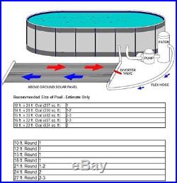 In Ground / Above Ground Swimming Pool Solar Panel Heating System Heater 90100