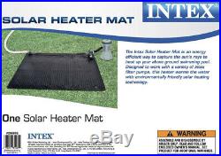 Intex 28685E Above Ground Swimming Pool Water Heater Solar Mat, Black