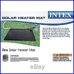Intex Solar Heater Mat for Above Ground Swimming Pool 47In X 47In Black