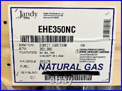 Jandy COMMERCIAL Hi-E2 Natural Gas 350k BTU Heater ASME Certified EHE350NC