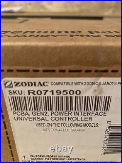 Jandy ZODIAC JXI Versaflo PCBA Gen2, Power Interface Uni Controller R0719500 NEW