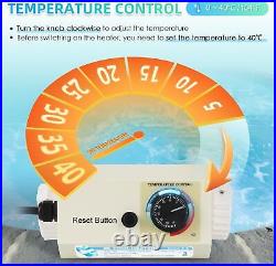 Mxmoonant Pool Hot Tub Water Heater 3KW 220-240V with Temp Control 500G 4990MC