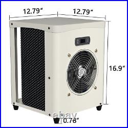 NAIZEA Above Ground Pool Heater with Titanium Heat Exchanger, 110V Mini Heat Pump