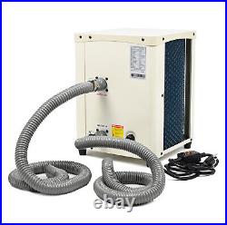 NAIZEA Above Ground Pool Heater with Titanium Heat Exchanger, 110V Mini Heat Pump