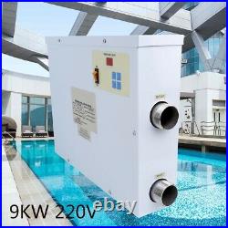 New 9KW 220V Electric Pool Heater Swimming Pool SPA Heater Electric Thermostat