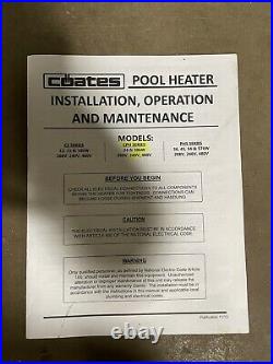 New Coates electric swimming pool heater, 30kw, Single Phase, 125 Amp