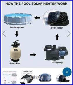 Outdoor Solar Dome Inground & Above Ground Swimming Pool Water Heater. B146