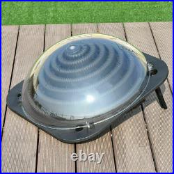 Outdoor Solar Dome Inground & Above Ground Swimming Pool Water Heater Black US