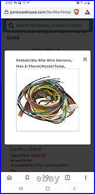 PENTAIR MASTERTEMP 400 complete replacement wiring harness