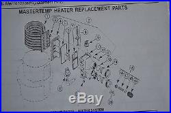 Pentair 460747 Tube Sheet Coil Assembly MasterTemp 250NA LP Pool Spa Heater