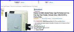 Pentair 460805 MasterTemp 400,000 BTU HD Natural Gas Swimming Pool Heater