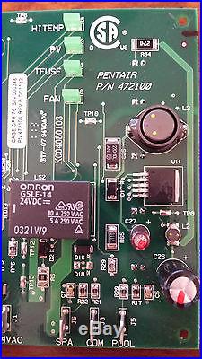 Pentair Heater P/N 472100 DDTC Circuit Board Assembly Digital Temperature