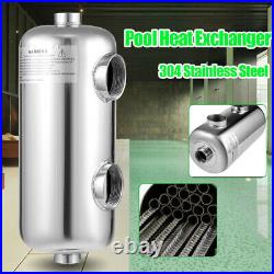 Pool Heat Exchanger Shell with Tube 130K Same Side Swimming Pool Heat Exchanger