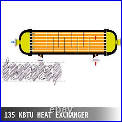 Pool Heat Exchanger Tube Shell Heat Exchanger 135K SS304 Same Side 1+ 1 1/2FPT