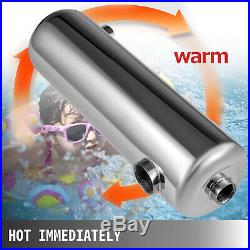 Pool Heat Exchanger Tube Shell Heat Exchanger 260KBTU SS304 1 +1 1/2FPT