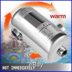 Pool Heat Exchanger Tube Shell Heat Exchanger 95KBTU SS304 1+ 1 1/2FPT