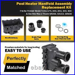 Pool Heater Manifold Assembly Replacement Kit for Pentair MasterTemp 77707-0206