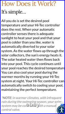 Pool Heating Solar Panel Kit. 5 Solar panels and pipes. Ground to roof