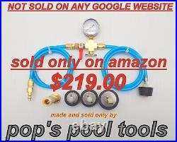 Pool pressure test kit-pops pool tools-pool plumbing pressure test kit PHOTO